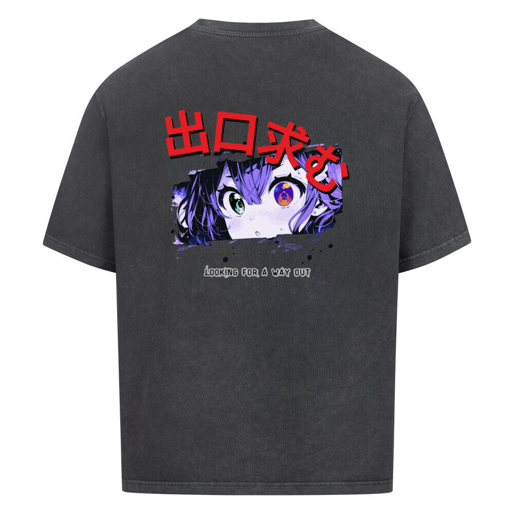 washed black back print